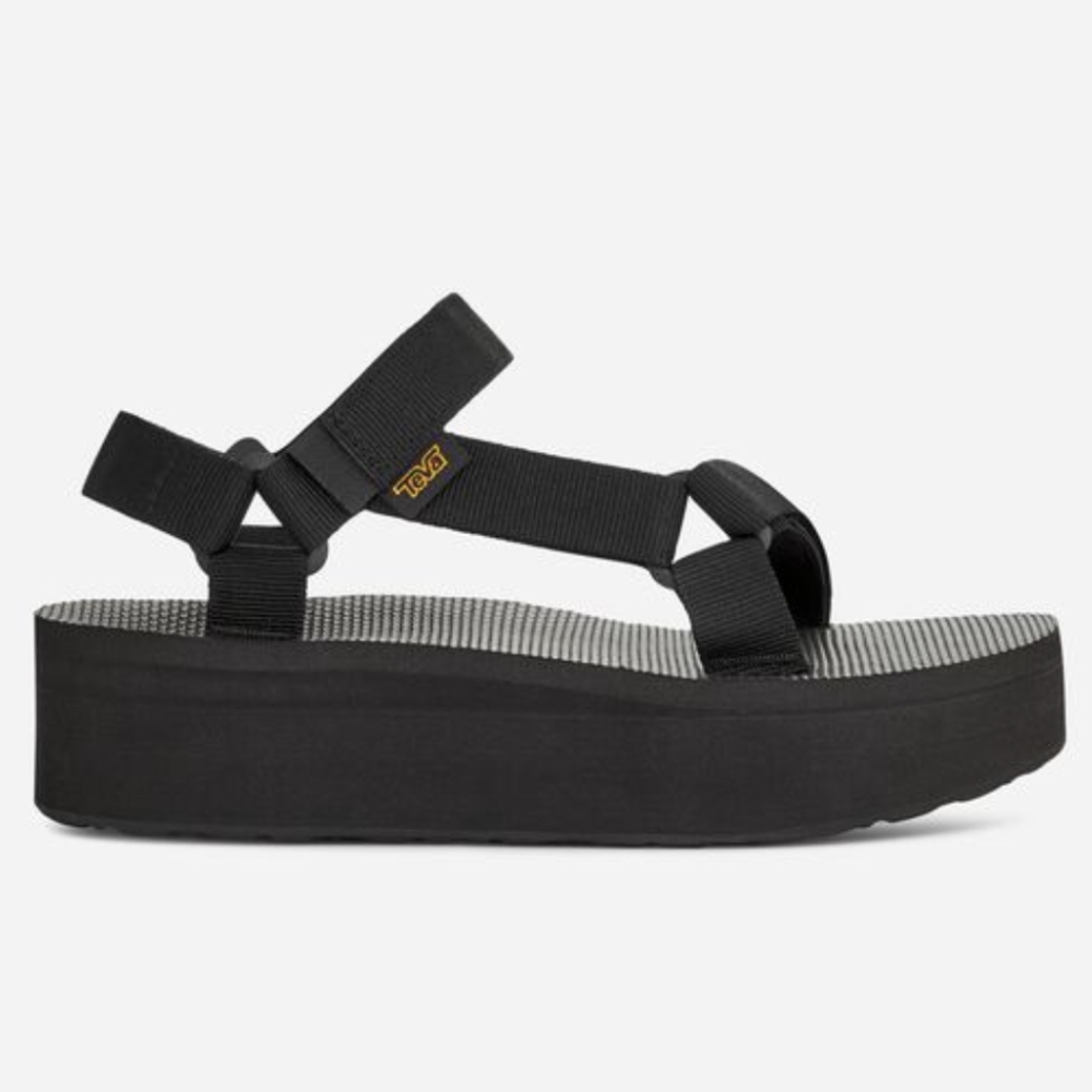 Black Teva Flatform Universal Sandals